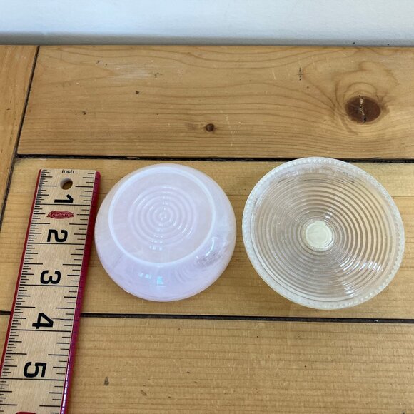 Fosta Celluloid Powder Box with Lid Pale Pink Vintage Trinket Bowl Dish - Picture 5 of 6